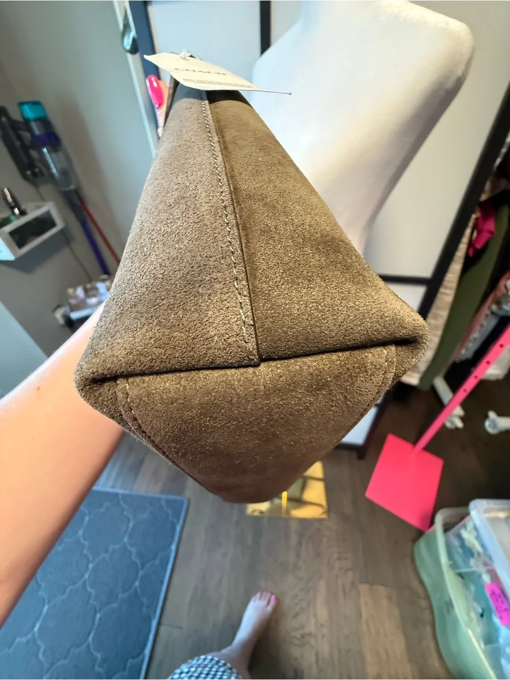 Coach Brooklyn Suede Small Shoulder Bag β Olive Green β NWT - Picture 12 of 15